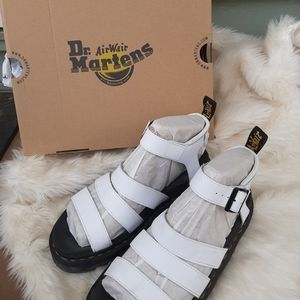 Dr Martens Air Wair Blair White Sandals Sz 9